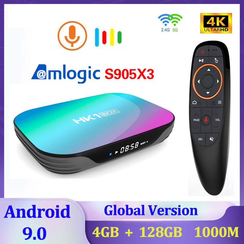 HK1 ڽ Ʈ TV ڽ Amlogic S905X3 ȵ̵ 9.0 ..